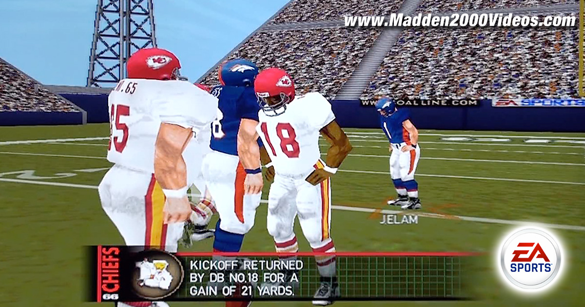 Madden NFL 2000 Football 1966 Kansas City Chiefs vs 1999 Denver Broncos Video