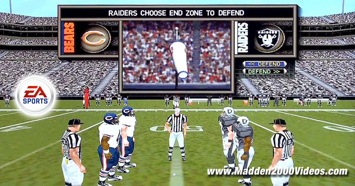 Madden NFL 2000 Chicago Bears vs Oakland Raiders Game Video