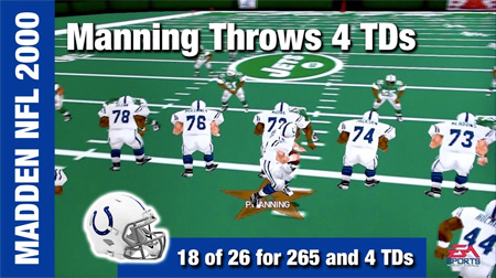 Colts QB Peyton Manning Torches Jets Photo