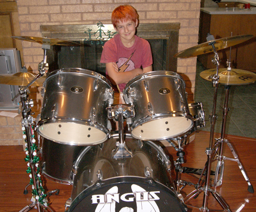 Music Theory Student Drummer Angus Rochen