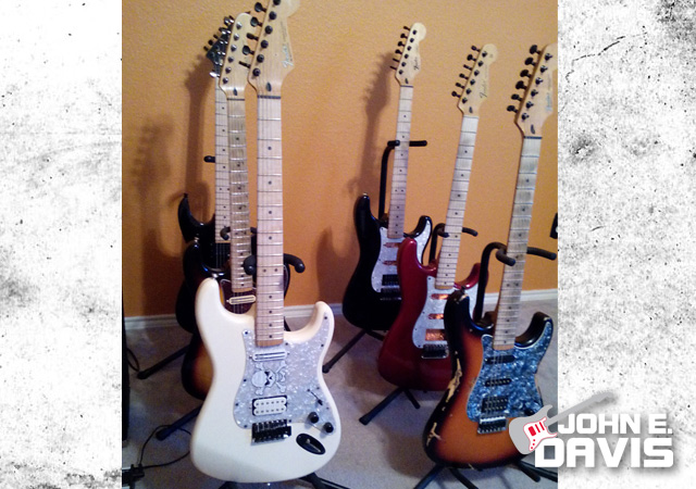 John Davis custom built guitars.