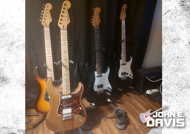 John Davis custom built guitars.