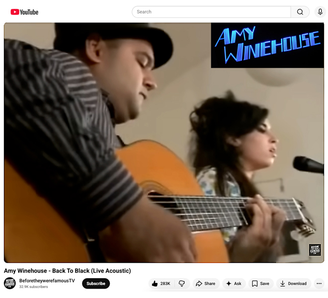 Amy Winehouse Back To Black Acoustic