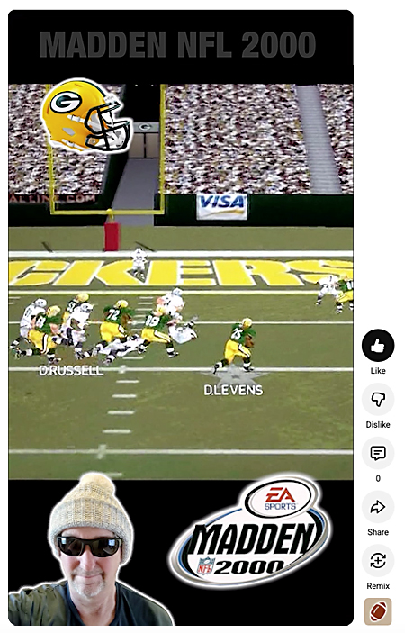 Madden NFL 2000 Packers RB Dorsey Levens