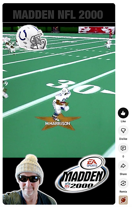 Madden NFL 2000 Colts WR Marvin Harrison