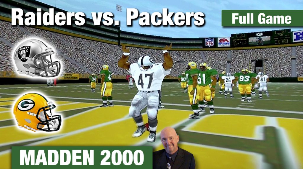 The Madden NFL 2000 Raiders vs. Packers