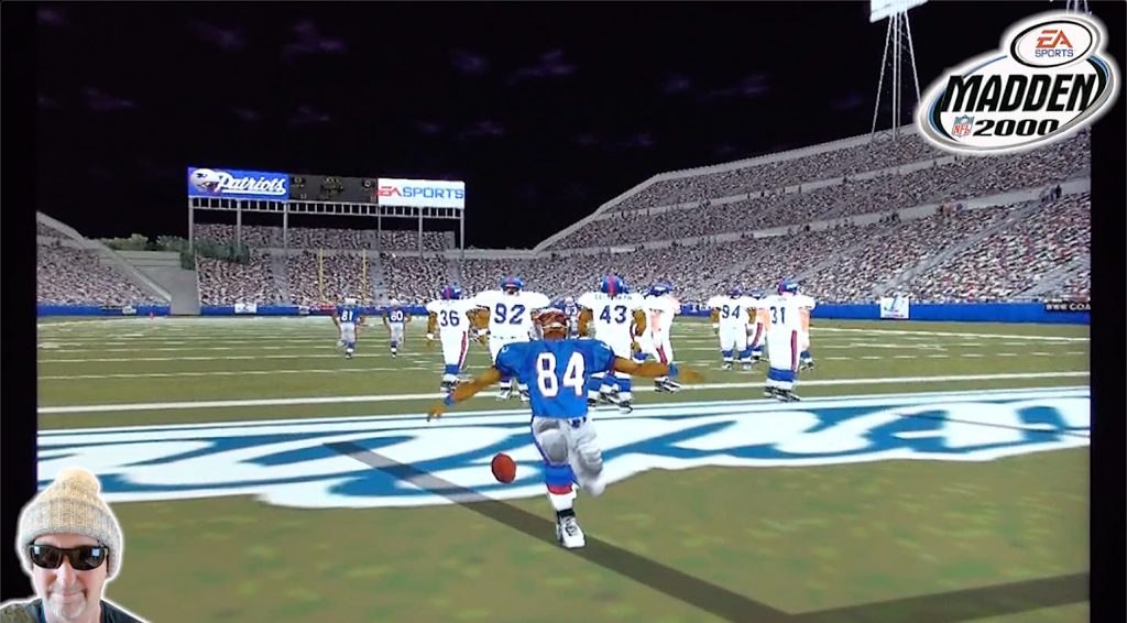 Madden NFL 2000 Giants vs Patriots Rivalry Game