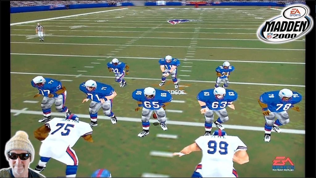Madden NFL 2000 Giants Patriots Rivalry Game