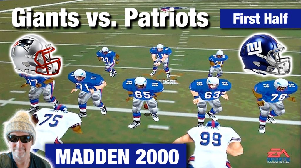 Madden NFL 2000 Giants Patriots Rivalry Game
