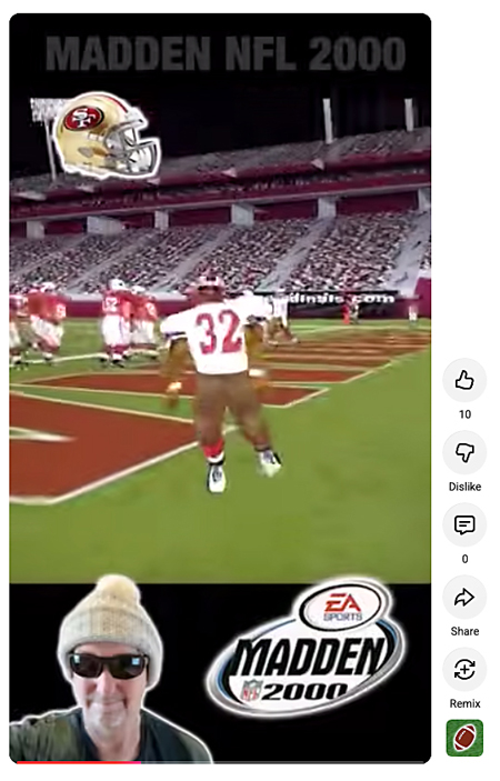 Madden NFL 2000 49ers RB Charlie Garner