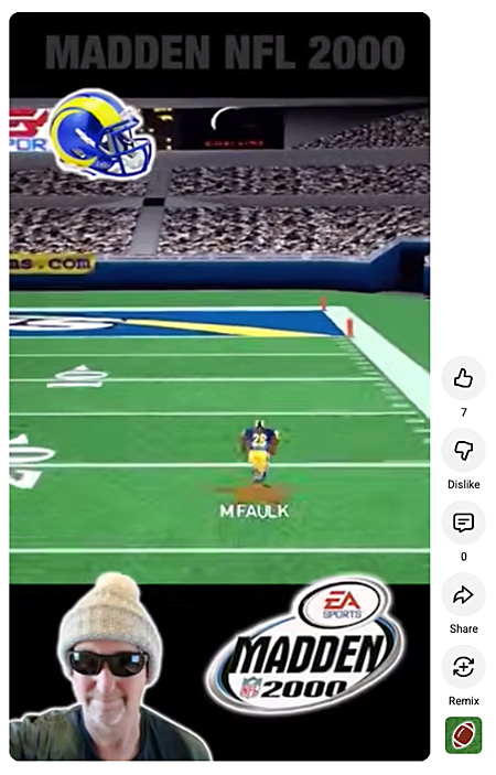 Madden NFL 2000 St. Louis Rams RB Marshall Faulk