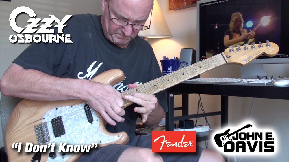 Ozzy Osbourne I Don't Know with Fender Stratocaster