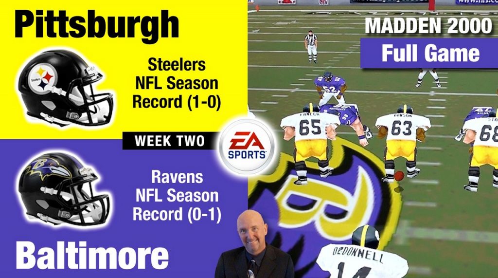 Madden NFL 2000 Steelers vs. Ravens Video