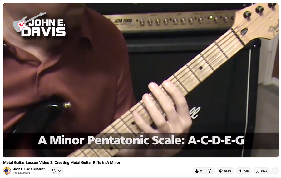 Beginner Guitar Lesson Videos For Metal Guitar