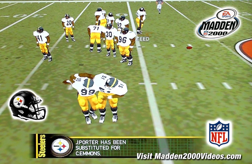 Madden NFL 2000 Video Steelers at Browns